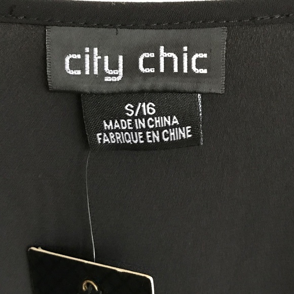 CITY CHIC Black Maxi Dress Ruffle Sleeves & Hem Flutter Me Women’s Plus Size 16 - Picture 11 of 15